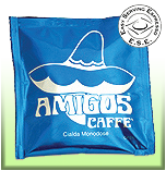 Кофе Amigos Qualita Bleu,  молотый порционный в чалдах ESE
