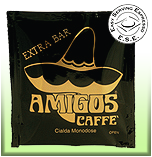 Кофе Amigos Extra Bar, молотый порционный в чалдах ESE