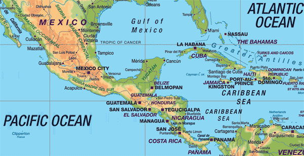 Страны-производители кофе Центральной Америки (Карибского бассейна)